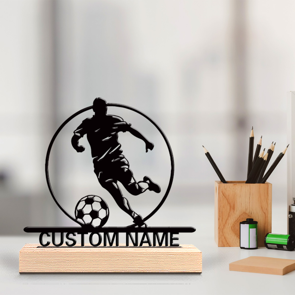 Board Game Football - Estátua de Metal Personalizada de Jogador