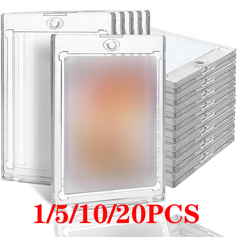 Card Sleeves Protector - Suportes Magnéticos para Cartões Colecionáveis, Estojo