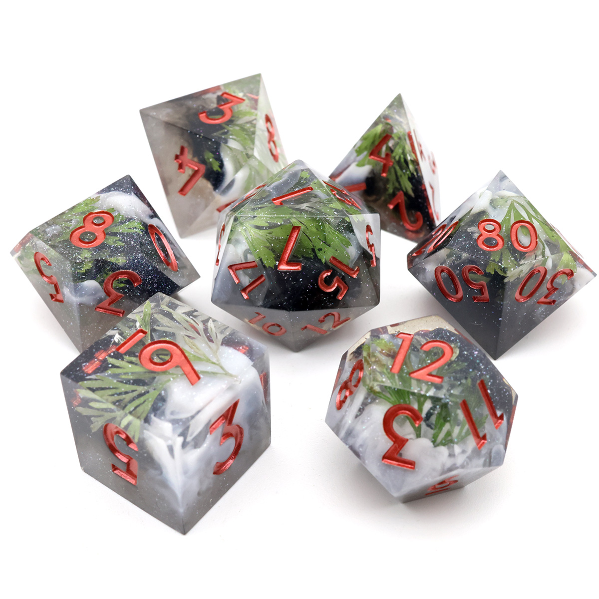 Board Game Enchanted Forest - Borda afiada Resina Dice Set para