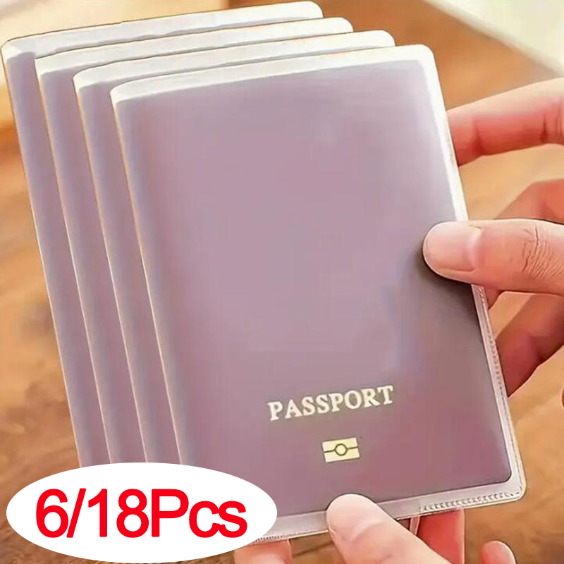 Card Sleeves Protector - 6/18 pçs capa de passaporte saco