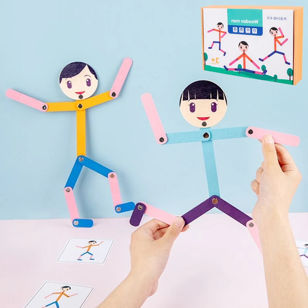 Board Game For 6 Years Old - Esporte homem de madeira material diy