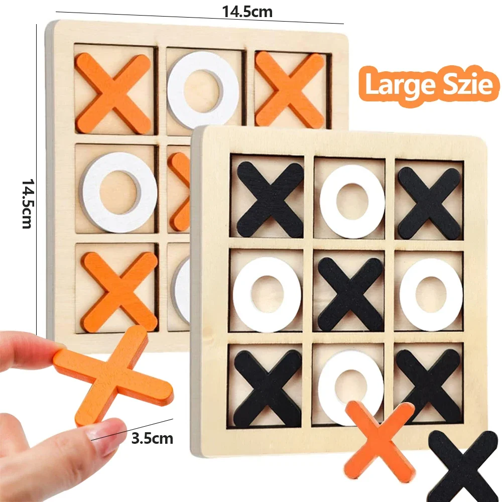 Jogo de madeira xo tic tac toe - Board Game For 6 Years Old avaliação e preço