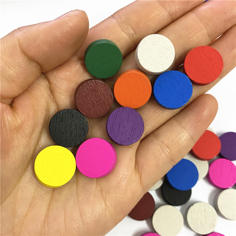 50 peças 15*5mm 11 cores disco - Board Game Quiz avaliação e preço