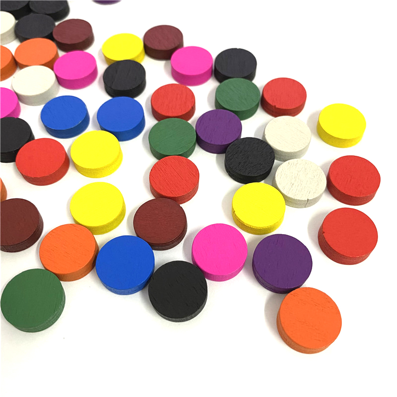 50 peças 15*5mm 11 cores disco - Board Game Quiz avaliação e preço
