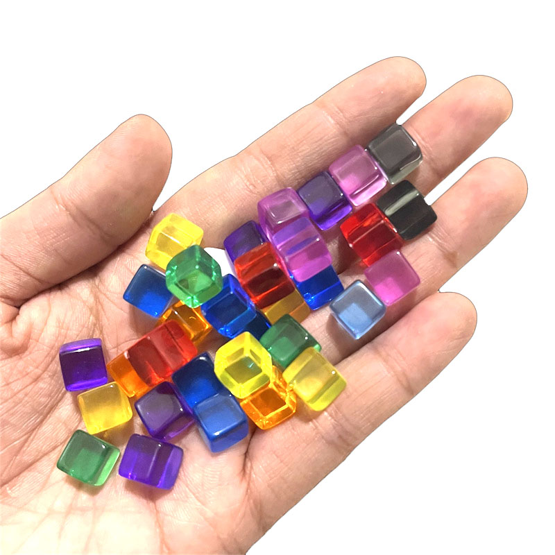 100 pçs/set 8mm cubo claro dad - Board Game Quiz avaliação e preço