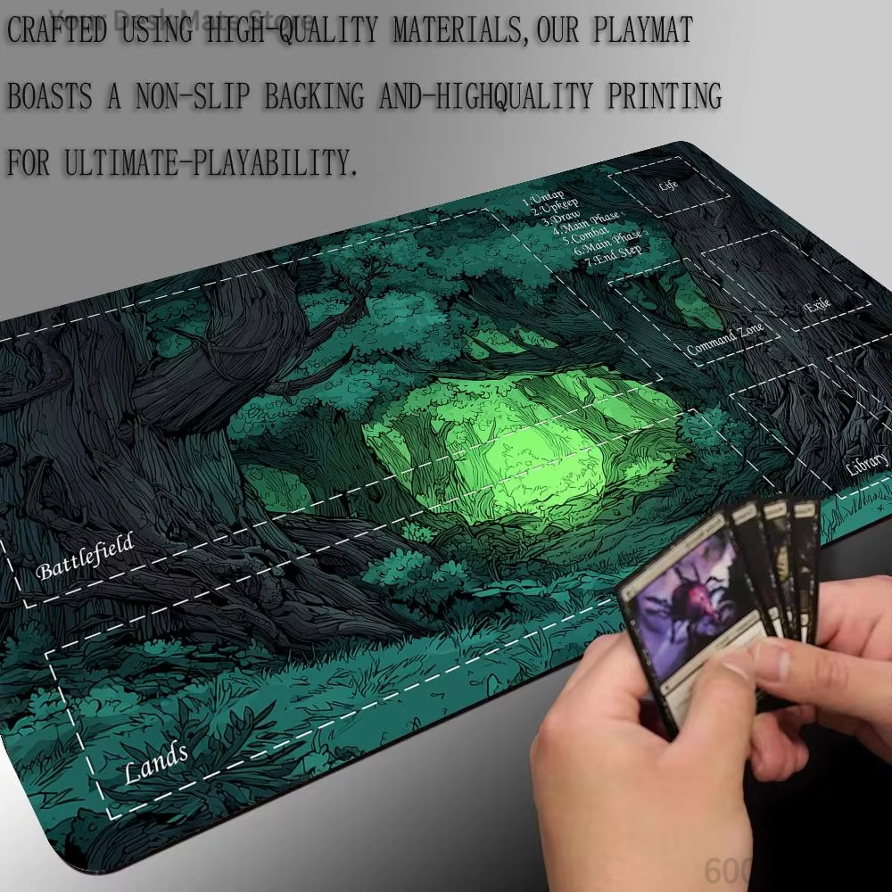 Tapete de Jogo MTG Tema Flores - Play Mat Neoprene avaliação e preço