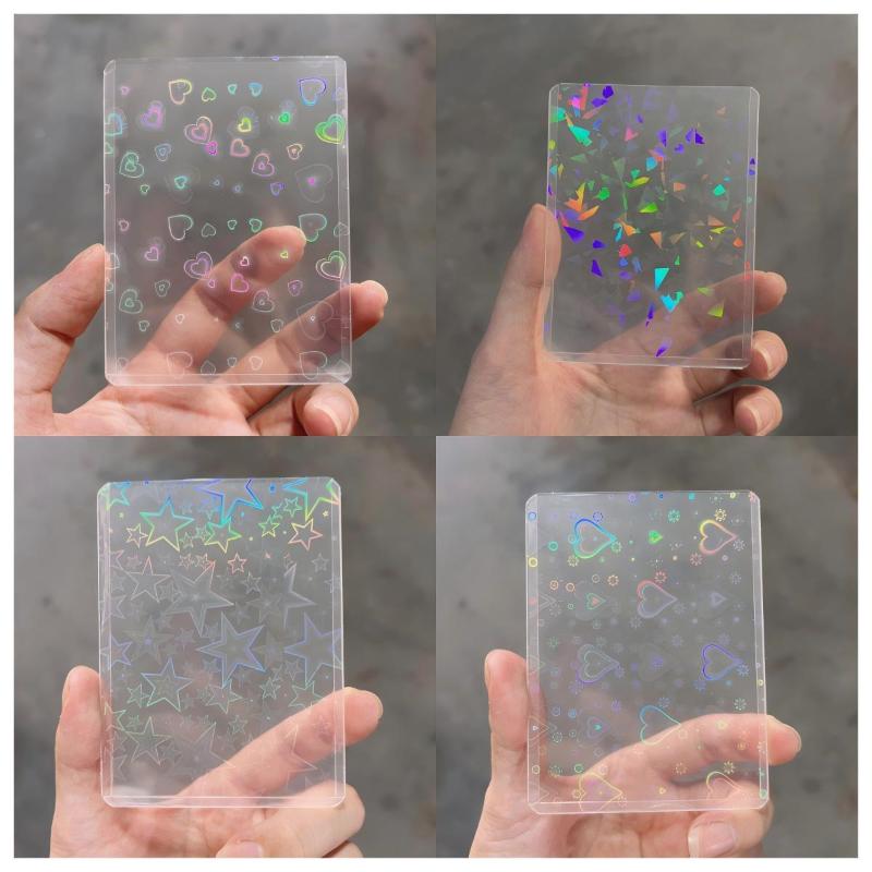 10 unidades de capas holográfi - Card Sleeves Protector avaliação e preço
