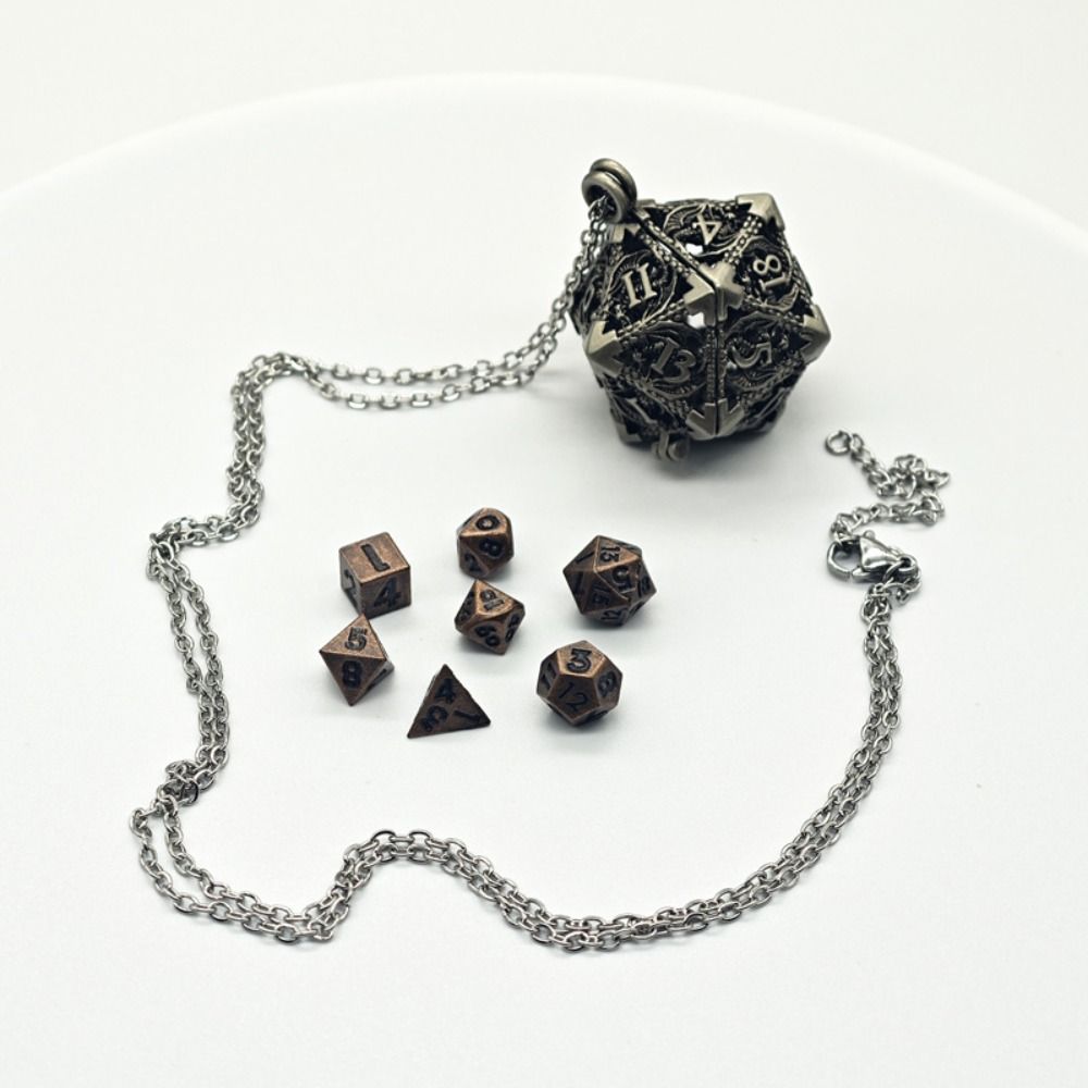 1 conjunto de dados de metal o - Board Game Io avaliação e preço